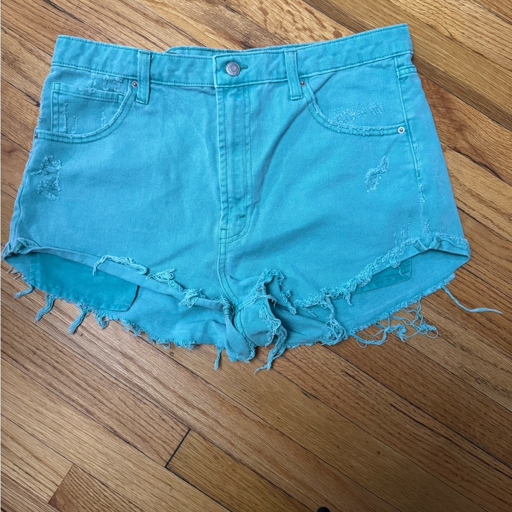 Wild Fable Blue Distressed Jean Shorts